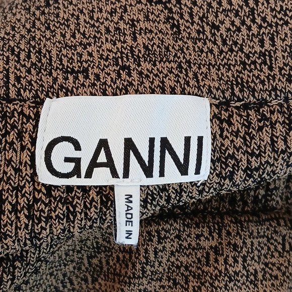 GANNI Mélange Ribbed-Knit Shorts size XXS - Picture 4 of 9